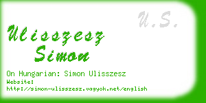 ulisszesz simon business card